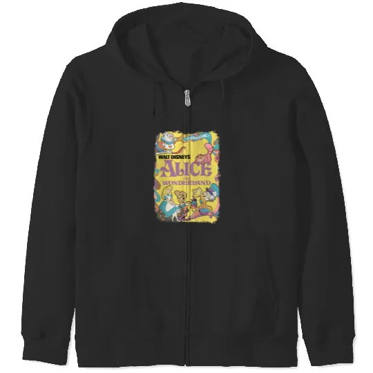 Alice in Wonderland Zip Hoodies, Disney Princess Zip Hoodies, Disney Zip Hoodies,