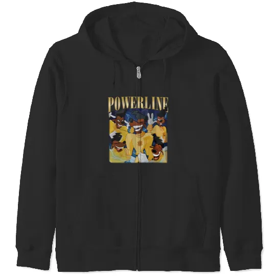 Vintage Disney Powerline Zip Hoodies, Powerline Stand Out Tour Zip Hoodies, Powerline Goofy Movie