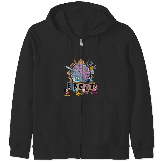 Disney Epcot Zip Hoodies, Epcot Matching Zip Hoodies, Epcot Family