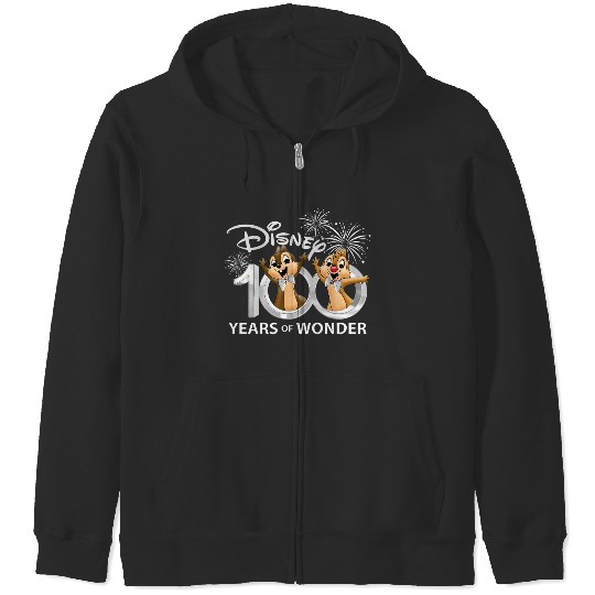 Chip and Dale Disney 100th Anniversary Zip Hoodies, Disney 100 Years Of Wonder Zip Hoodies