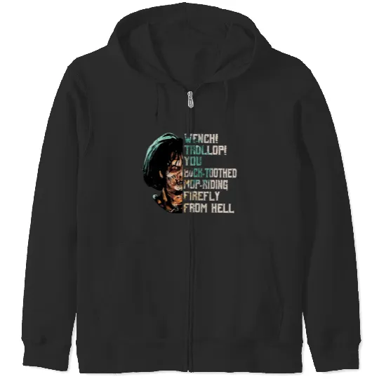 Vintage Disney Billy Butcherson Wench Trollop Zip Hoodies, Hocus Pocus 2 Zip Hoodies, Sanderson Sisters Witch Zip Hoodies