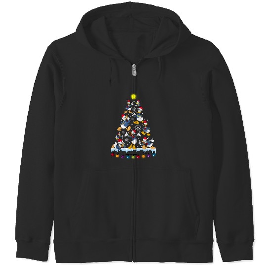 Disney Donald Duck Christmas Tree Zip Hoodies, Mickey's Very Merry Christmas