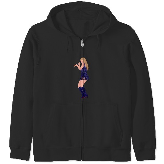 taylorswift midnights eras tour bejewled dance art Zip Hoodies