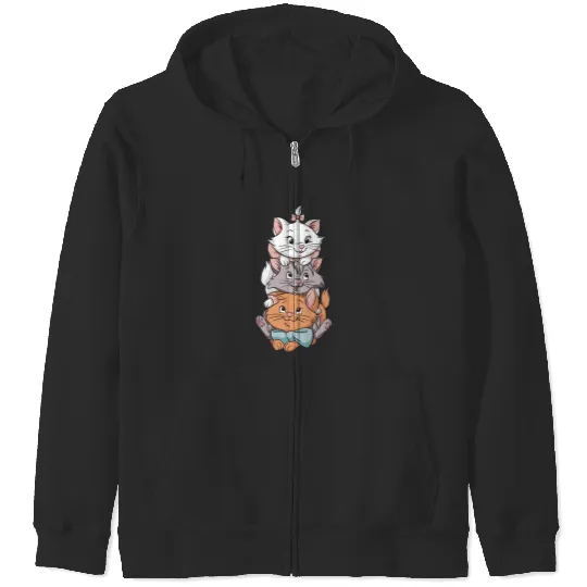 The Aristocats Zip Hoodies, Marie Aristocats Zip Hoodies, Disneyland Zip Hoodies, Berlioz Toulouse Zip Hoodies