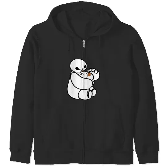 Lovely Baymax With Cat Zip Hoodies, Baymax With Cat Disney Zip Hoodies, Baymax Zip Hoodies, Big Hero 6 Zip Hoodies, Disney Gift