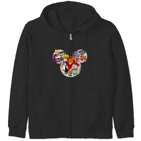 Disney Cats Zip Hoodies, Animal Kingdom Zip Hoodies, Mickey Mouse and Friends Zip Hoodies, Simba Zip Hoodies