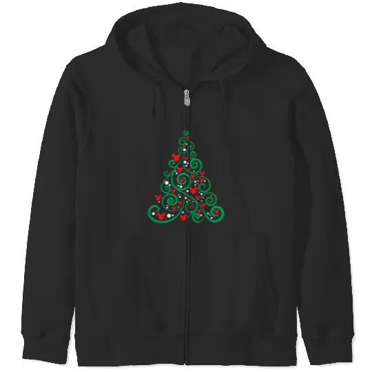 Disney Christmas TREE Zip Hoodies, Mickey Zip Hoodies