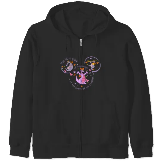 Figment Inspiration Zip Hoodies, Disney Figment Zip Hoodies, Purple Dragon Zip Hoodies, Disney Trip Zip Hoodies