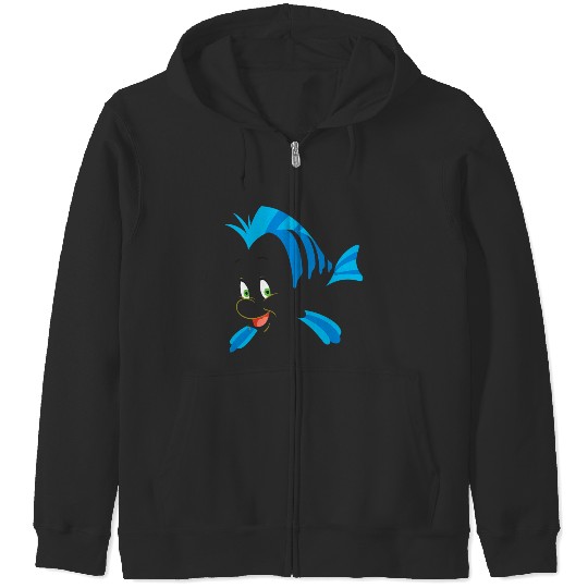 Discover Disney The Little Mermaid Flounder Costume Premi Zip Hoodies