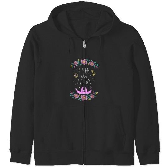 Discover Disney Tangled I See The Light Stitched Style Zip Hoodies