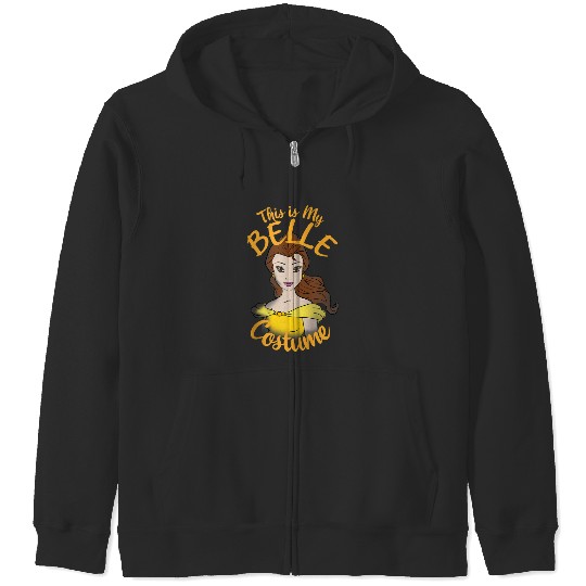 Disney Beauty And The Beast Belle My Costume Hal Zip Hoodies
