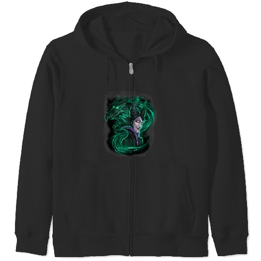Discover Disney Sleeping Beauty Maleficent Green Dragon P Zip Hoodies