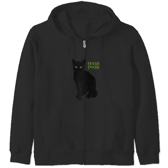 Disney Hocus Pocus Thakery Binx Halloween Raglan Zip Hoodies