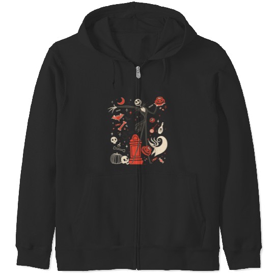 Discover Disney The Nightmare Before Christmas Jack Zero Zip Hoodies