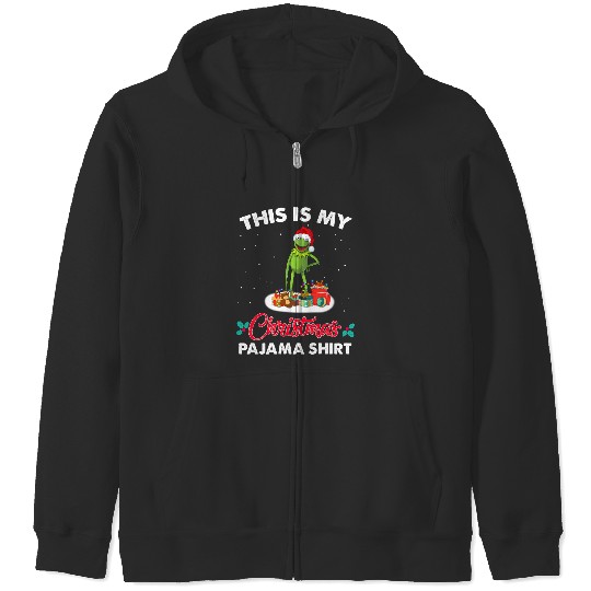 Discover Disney Santa Kermit Frog Christmas Muppets Zip Hoodies