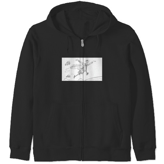 Discover Funny Stitch ,Disney Halloween , Retro Horror Halloween , Horror Movie Character Sh Zip Hoodies
