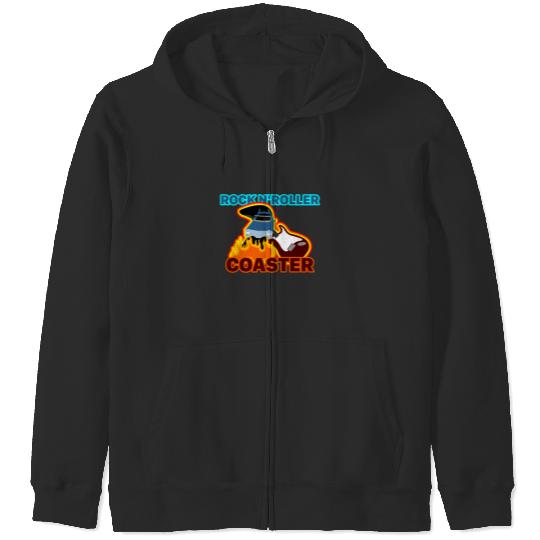 Rock 'n' Roller Coaster (with text) - Disneyland - Zip Hoodies