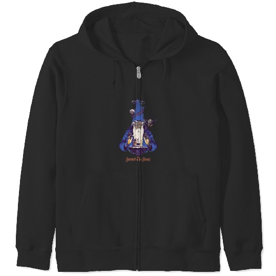 Disney The Sword In The Stone Comic Poster Retro Zip Hoodies, Magic Kingdom Trip Zip Hoodies,