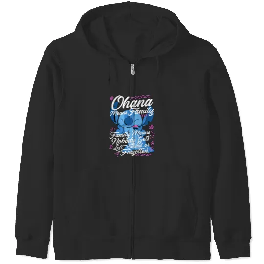 Stitch Day Ohana Means Family Zip Hoodies, Disney Stitch Zip Hoodies, Disneyland Zip Hoodies