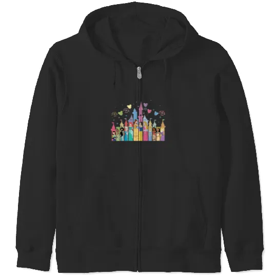 Disney Princess Castle Zip Hoodies, Disney Castle Zip Hoodies,