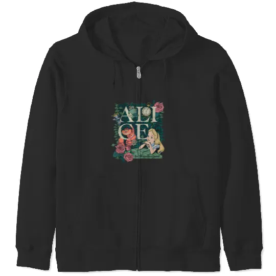 Disney Alice in Wonderland Alice Zip Hoodies, Disney Zip Hoodies