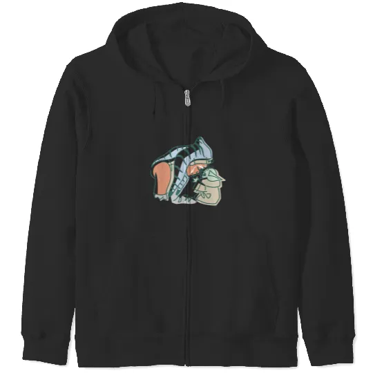 Grogu and Ahsoka Tano Zip Hoodies, Disney Star Wars Zip Hoodies