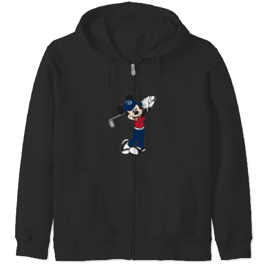 Mickey Golf Zip Hoodies, Disney Unisex Zip Hoodies, Disney Family Matching Zip Hoodies