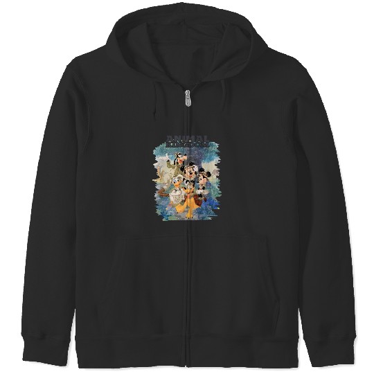  Color Disney Animal Kingdom Zip Hoodies, Mickey Safari Vintage Zip Hoodies