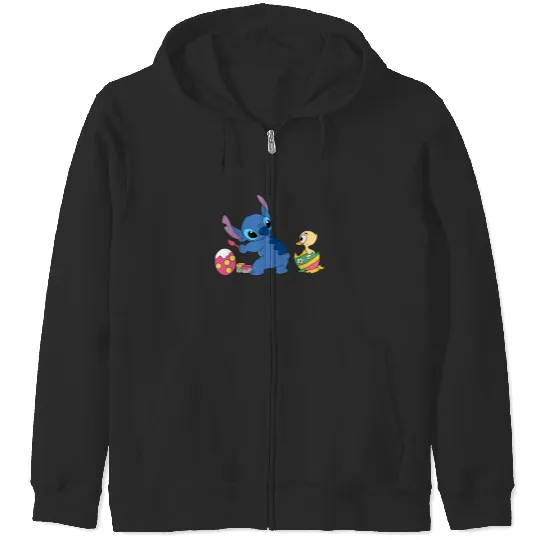 Stitch Easter Zip Hoodies, Disney Stitch Easter Zip Hoodies, Disney Easter Zip Hoodies, Stitch Easter Eggs Zip Hoodies
