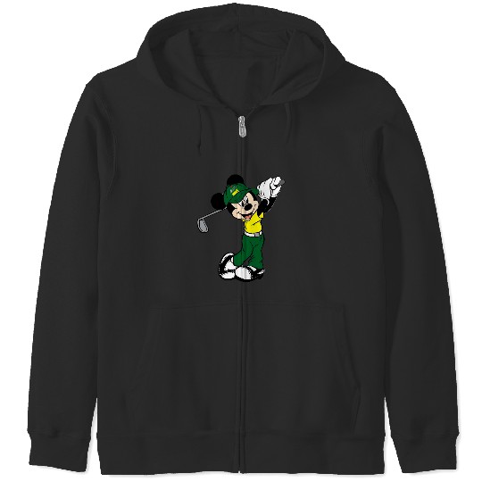 Colors Mickey Golf Zip Hoodies, Disney Family Matching Zip Hoodies