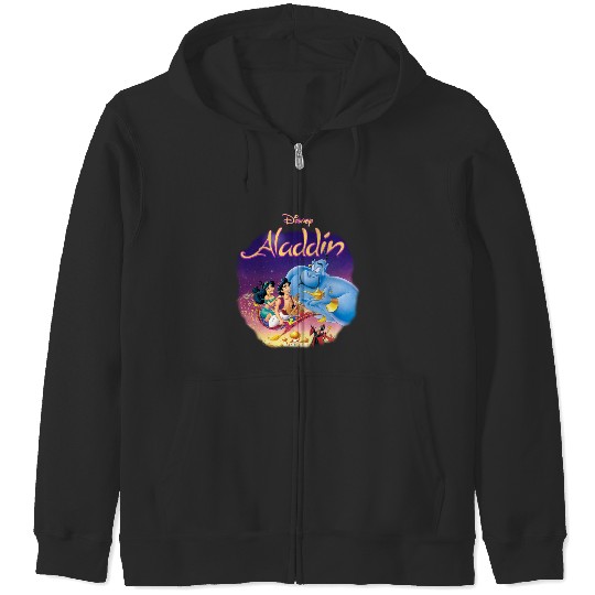 Disney Aladdin Jasmine Princess Jafar Abu Genie Zip Hoodies