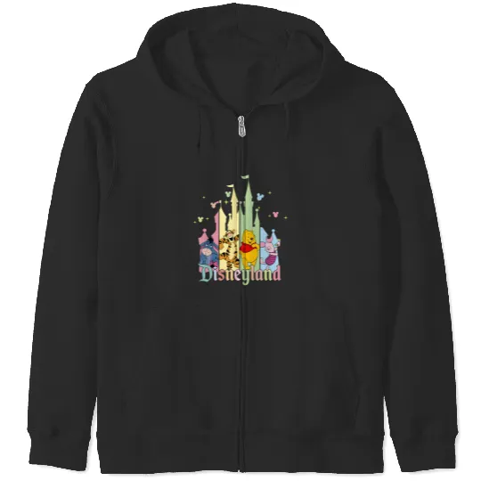 Disneyland Winnie The Pooh Castle Balloons Zip Hoodies, The Pooh Zip Hoodies, Winnie The Pooh Family, The Pooh And Friends Zip Hoodies, Disneyland Trip Zip Hoodies