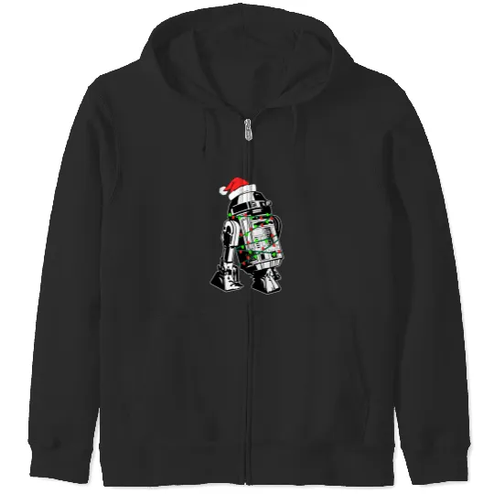 R2D2 Star Wars Christmas Lights Holiday Zip Hoodies Disney Galaxy's Edge