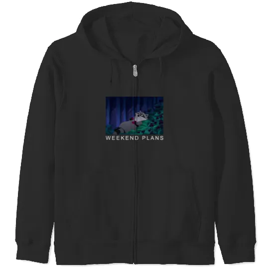 Disney Pocahontas Meeko Raccoon Weekend Plans Zip Hoodies