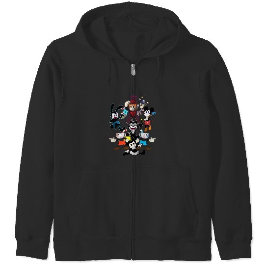 Disney Oswald the Lucky Rabbit Zip Hoodies, Oswald mickey Zip Hoodies