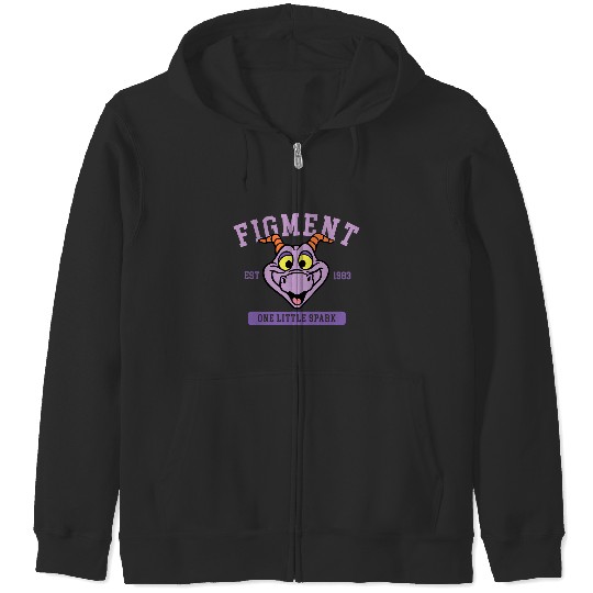 Disney Figment Zip Hoodies, Purple Dragon Zip Hoodies, Epcot Figment Zip Hoodies, Figment Est 1983 Zip Hoodies