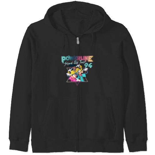Disney A Goofy Movie Powerline World Tour 95 Retro 80s Zip Hoodies