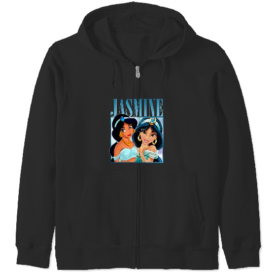 Princess Jasmine Aladdin Vintage Zip Hoodies, Jasmine Disney Zip Hoodies, Disney Character Zip Hoodies