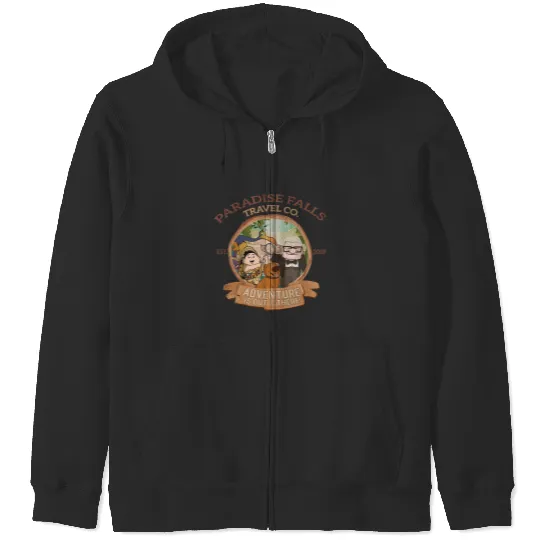 Paradise falls Travel & Co. Zip Hoodies, Disney up Zip Hoodies, Disney trip Zip Hoodies, Disney matching Zip Hoodies