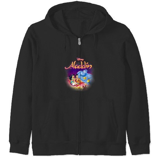 Disney Aladdin Faded Classic Movie Poster Zip Hoodies