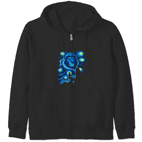 Disney The Lion King Mufasa Starry Night Pride Rock Zip Hoodies