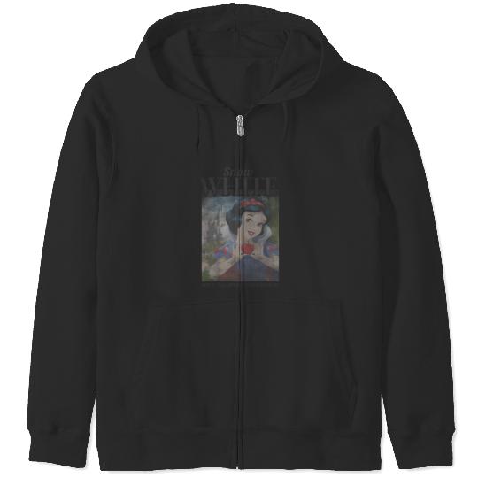 Disneyss Snow White Vintage Apple Poster Zip Hoodies