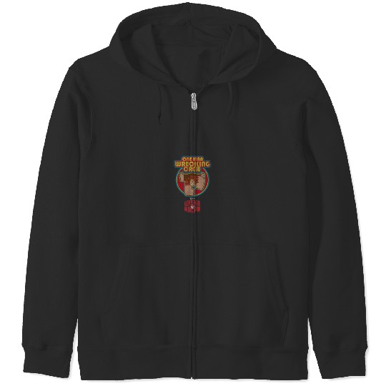 Disneyss Wreck it Ralph One Man Wrecking Crew Distressed Zip Hoodies