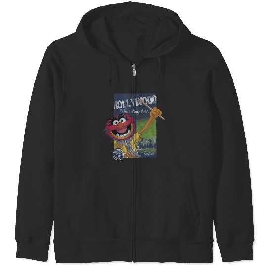 Disneyss The Muppets Vintage Retro Animal Hollywood Poster Zip Hoodies