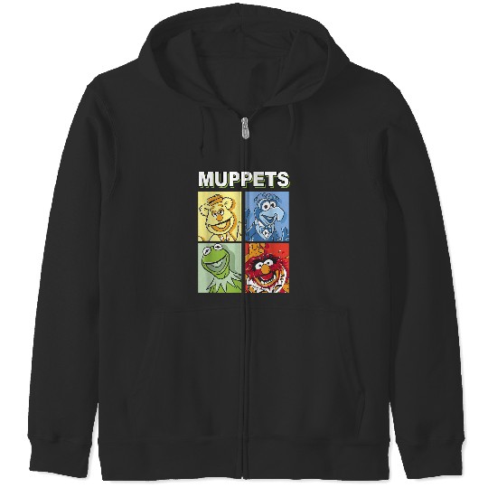 Disneyss The Muppets Fozzie Gonzo K the frog Animal Logo Zip Hoodies