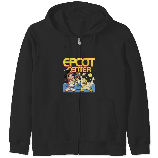 Disney Epcot Mickey Mouse & Figment Astronaut 1982 Retro Zip Hoodies