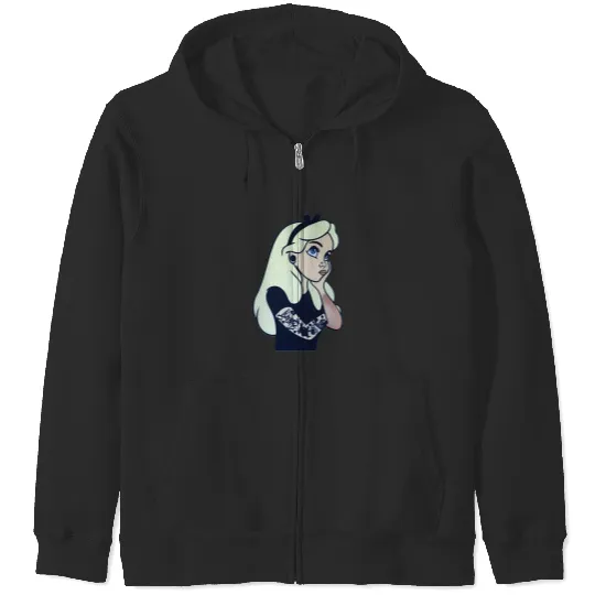 Alice punk Zip Hoodies,Inappropriate Disneyworld Zip Hoodies