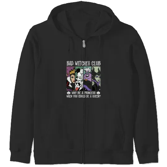 Disney  Bad Witches Club Zip Hoodies,Disney Villains Zip Hoodies