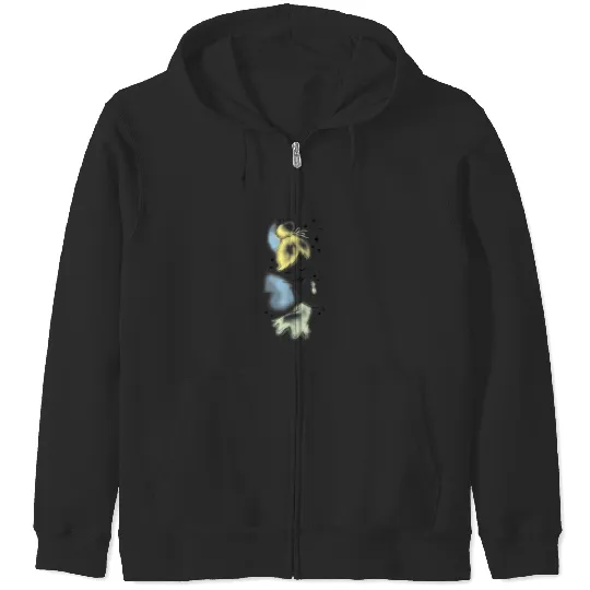 Disney Peter Pan Tinkerbell Airbrush Style Sketc Zip Hoodies