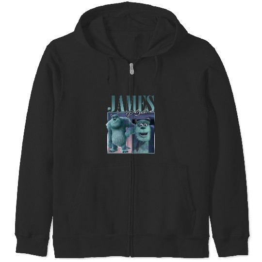 James P.Sullivan Disney Monsters Retro Zip Hoodies, Monsters Inc Vintage Style Zip Hoodies